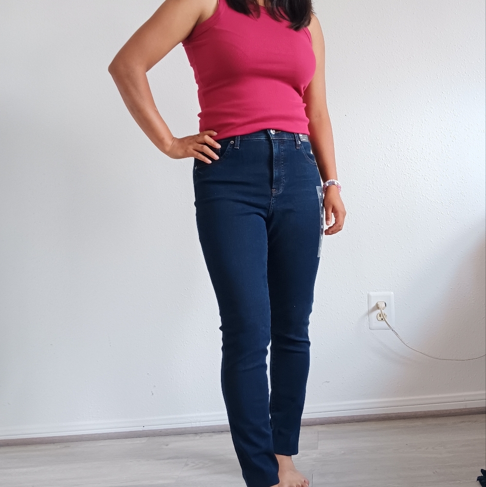 Express Navy Skinny Jeans